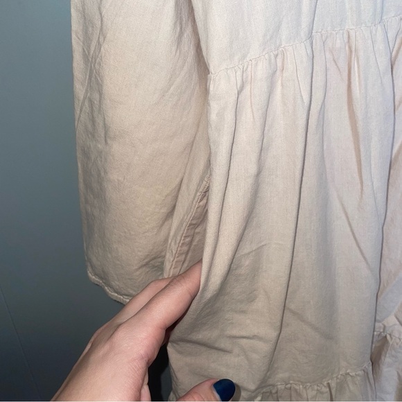 Tuckernuck Pompander Place Sandstone Mabel Maxi Tiered Tan Dress Small - Picture 10 of 12